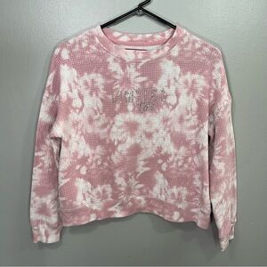 Limited Too Pink and White Knit Top